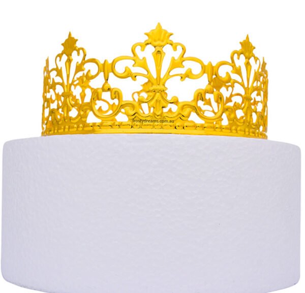 13cm Golden Crown Cake Topper